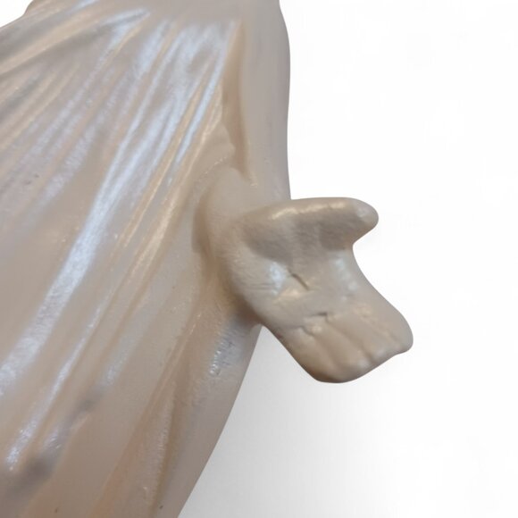 Vtg Risen Christ Stigmata Plaster Statue 10.5" - Picture 11 of 16